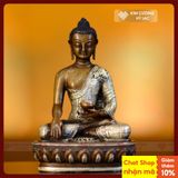  Tượng Phật Mật Tông Chất Liệu Đồng Nạm Bạc [Kim Cương Hỷ Lạc] Tôn Tượng Các Vị Phật Kích Thước 9.5cm 