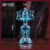  Bát Bảo Cát Tường -Bát Cát Tường Lưu Ly Cao Cấp [Kim Cương Hỷ Lạc] Bộ Bát Cát Tường Cúng Dường 13cm 