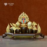  Torma Mani Bách Bảo Đồng [Kim Cương Hỷ Lạc] Đồng 27Cm 