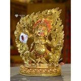  Tượng Kim Cương Thủ Bồ Tát Mật Tông [Kim Cương Hỷ Lạc] Thủ Công Nepal 35Cm 