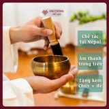  Chuông Xoay Nepal, Chuông Đồng Tụng Kinh [Kim Cương Hỷ Lạc] Chất Liệu Cao Cấp, Âm Thanh Trong Trẻo 