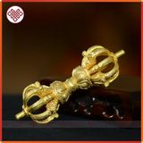  Chùy Cầm Tay Mật Tông [Kim Cương Hỷ Lạc] 9 Chấu Mạ Vàng 