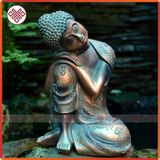  Tượng Phật An Nhiên Giả Đồng [Kim Cương Hỷ Lạc] Decor Trang Trí Nhà Cửa Sân Vườn 23Cm 