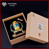  Kinh Luân Xoay Trang Trí Taplo Ô Tô [Kim Cương Hỷ Lạc] Mang Lại Bình An Và May Mắn, Mẫu Hợp Kim Năng Lượng Mặt Trời 