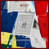  Cờ Lung Ta Mật Tông, Cờ Cầu Nguyện Phật Giáo [Kim Cương Hỷ Lạc] 20x15cm, dây 2m 