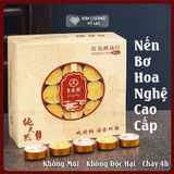  Nến Bơ Nhụy Hoa Nghệ Tây Cao Cấp Cháy 4 Giờ [Kim Cương Hỷ Lạc] Nến Bơ Saffron- Không Khói- Không Mùi 