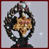  Bộ Bát Cát Tường Cúng Dường Chư Phật [Kim Cương Hỷ Lạc] Đồng Mạ Vàng Cao Cấp 24Cm 