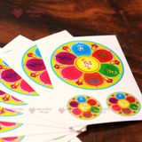  Miếng Dán Tâm Om , Tara Xanh Mật Tông [Kim Cương Hỷ Lạc] 