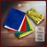  Cờ Lung Ta Mật Tông, Cờ Cầu Nguyện Phật Giáo [Kim Cương Hỷ Lạc] 20x15cm, dây 2m 