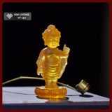  Bộ Tắm Phật Đản Sanh Mini Mật Tông [Kim Cương Hỷ Lạc] Lưu Ly 12Cm Kèm Gáo Và Chậu 