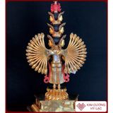  Tượng Phật Thiên Thủ Thiên Nhãn Mật Tông [Kim Cương Hỷ Lạc] Đồng Nepal 