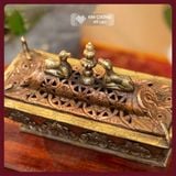  Kinh Luân Để Bàn Cổ Điển-Kinh Luân Thủ Công Nepal [Kim Cương Hỷ Lạc] Kinh Luân Đồng Để Bàn Hàng Hiếm 