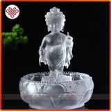  Bộ Tắm Phật Đản Sanh Mini Mật Tông [Kim Cương Hỷ Lạc] Lưu Ly 12Cm Kèm Gáo Và Chậu 