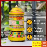  Kinh Luân Điện, Kinh Luân Xoay Có Nhạc [Kim Cương Hỷ Lạc] Size 21Cm, 30Cm, 48Cm 