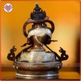  Tượng Phật Kim Cương Tổng Trì Mật Tông [Kim Cương Hỷ Lạc] Đồng Nạm Bạc 