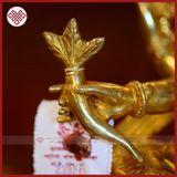  Tượng Ganesha Mật Tông [ Kim Cương Hỷ Lac ] Nepal Đồng Mạ Vàng 30Cm 