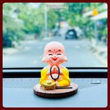  Tượng Phật Chú Tiểu Gõ Mõ Tụng [Kim Cương Hỷ Lạc] Trang Trí Taplo Ô Tô, Bàn Thờ, Bàn Làm Việc 