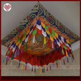  Lọng - Bảo Cái Vuông Trang Trí Gian Thờ Mật Tông [Kim Cương Hỷ Lạc] Hình Rộng 100X100Cm 