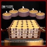  Nến Bơ Thực Vật Không Khói 100 Viên, Nến Xin Xin Hong An Toàn [Kim Cương Hỷ Lạc] 1 - 2 - 4 Giờ 