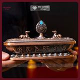  Lư Xông Hợp Kim Song Lộc, Lư Xông Trầm Cao Cấp [Kim Cương Hỷ Lạc] Lư Xông Khói Bát Cát Tường 