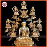  Tượng Phật Thích Ca Và 7 Vị Quan Âm Mật Tông [Kim Cương Hỷ Lạc] Nepal 