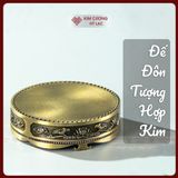  Đế Để Tượng Phật - Đôn Tượng Phật- Vật Phẩm Phong Thủy Mật Tông [Kim Cương Hỷ Lạc] Hợp Kim 