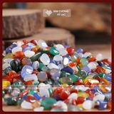  Đá Mã Não, Đá Phong Thủy Ngũ Sắc, Đá Ngũ Sắc Vụn [Kim Cương Hỷ Lạc] Kích thước 1cm 