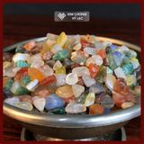  Đá Mã Não, Đá Phong Thủy Ngũ Sắc, Đá Ngũ Sắc Vụn [Kim Cương Hỷ Lạc] Kích thước 1cm 