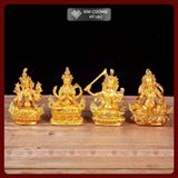  Tượng Phật Hoàng Thần Tài Dzambala - Tượng Phật Mật Tông Mini [Kim Cương Hỷ Lạc] Hợp Kim 8Cm - 14Cm 