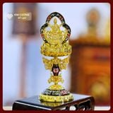  Set 8 Biểu Tượng Bát Cát Tường [Kim Cương Hỷ Lạc] Chất Liệu Hợp Kim Đồng 16Cm Màu Xanh Rêu 