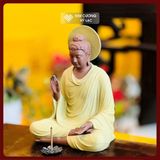  Tượng Đức Phật Thích Ca Mâu Ni, Tượng Phật Gốm [Kim Cương Hỷ Lạc] Chất Liệu Gốm Tử Sa 15 - 30cm 