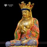  Tượng Đại Nhật Như Lai Mật Tông [Kim Cương Hỷ Lạc] Vẽ Màu 