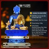  Đế Tượng Lưu Ly Có Đèn [Kim Cương Hỷ Lạc] Đôn Tượng Lưu Ly Có Kèm Đèn, Nhiều Màu 