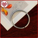  Vòng Tay Bạc 925 Vòng Phong Thủy [Kim Cương Hỷ Lạc] Khắc Bát Nhã Tâm Kinh 