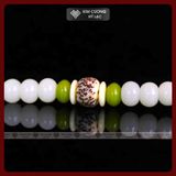  Chuỗi Niệm Phật 108 Hạt Bạch Ngọc Bồ Đề [Kim Cương Hỷ Lạc] Từ Hạt Bối Bạch Ngọc, May Mắn Bình An 