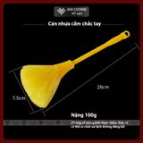  Chổi Quét Tượng Phật, Cọ Vệ Sinh Tượng Phật [Kim Cương Hỷ Lạc] Lông Siêu Dày Mịn, Cán Nhựa Vàng - Đỏ 