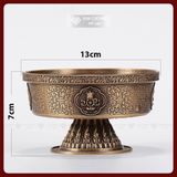  Chén Đồng Cúng Nước Mật Tông [Kim Cương Hỷ Lạc] Bộ Cúng Lục Vị Thần Tài - Đồng Nepal Cao Cấp 