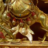  Tượng Kim Cương Thủ Bồ Tát Mật Tông [Kim Cương Hỷ Lạc] Thủ Công Nepal 35Cm 