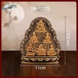  Chén Đồng Cúng Nước Mật Tông [Kim Cương Hỷ Lạc] Bộ Cúng Lục Vị Thần Tài - Đồng Nepal Cao Cấp 