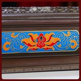  Lư Hương, Lư Xông Trầm Hương [Kim Cương Hỷ Lạc] Lư Đồng Cao Cấp Vẽ Màu Hoa Sen 30x11cm 