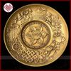  Đĩa Đồng Thờ Cúng Mật Tông [Kim Cương Hỷ Lạc] Khắc Bát Cát Tường Và Thần Chú Om Mani Padme Hum 