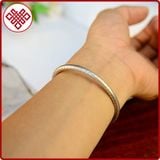  Vòng Tay Bạc 925 Vòng Phong Thủy [Kim Cương Hỷ Lạc] Khắc Bát Nhã Tâm Kinh 