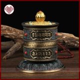  Kinh Luân Để Bàn Xoay Tay [Kim Cương Hỷ Lạc] Đồng 16Cm 