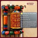  Kinh Luân Treo Tường Nepal - Nhiều Mẫu [ Kim Cương Hỷ Lạc] Kinh Luân Thủ Công Nepal, Dùng Treo Tường 