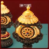  Bát Cát Tường Hợp Nhất Mật Tông [Kim Cương Hỷ Lạc] Hợp Kim Cao Cấp - May Mắn Thịnh Vượng 