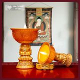  Chân Đèn Thắp Sáng Bàn Thờ [Kim Cương Hỷ Lạc] Chân Đèn LED Cúng Dường Sạc Pin Nhiều Kích Thước 