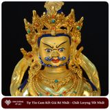  Tượng Hoàng Thần Tài Dzambala Mật Tông [Kim Cương Hỷ Lạc] Nepal 33Cm 