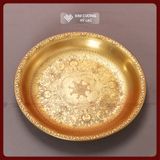  Đĩa Thờ Bằng Đồng, Đĩa Đựng Hoa Quả Ban Thờ [Kim Cương Hỷ Lạc] Đĩa Cúng, Đĩa Thờ Hoa Quả Bằng Đồng 