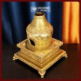  Tháp Cúng Khói Đồng Cao Cấp [Kim Cương Hỷ Lạc] Lư Xông Trầm Thờ Cúng Tháp Xông Khói Bằng Đồng 