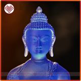  Tượng Phật Dược Sư Mật Tông [ Kim Cương Hỷ Lạc] Lưu Ly Xanh Dương 18cm 
